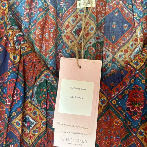 Christy Dawn Brynne dress ruby patchwork - Picture 6 of 6